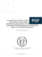 La Guerra Del Pacífico, Parte I. Gestación Del Conflicto (1842-1867) - Cuestión Territorial Chile-Bolivia y Tratado de 1866. ......