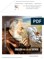 Oración Por Los Que Sufren Al Padre Pío - Oración en El Sufrimiento Físico