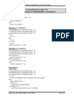 Correction de La Série N1 (Les Structures Conditionnelles Et Itératives)