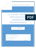 1.3.2 El Profesor Diagnostico Psicopedagogico