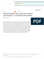 Macroecological Laws Describe Variation and Diversity in Microbial Communities