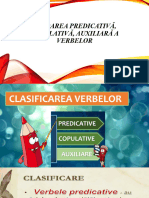 Valoarea Predicativă, Copulativă, Auxiliară A Verbelor