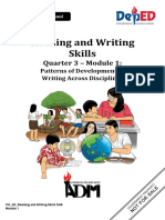 Module-Q3Module1-ReadingAndWritingskills Patternsanddevelopmentinwritingacrossdisciplines v2