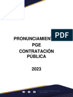 Pronunciamientos Pge 2023