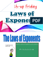 Catch-Up Friday - Laws of Exponents