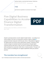 Five Digital Business Capabilities To Accelerate Finance Digital Transformation - The Hackett Group