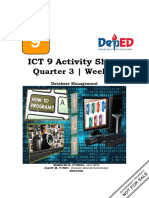 ICT 9 Activity Sheet: Quarter 3 - Week 2