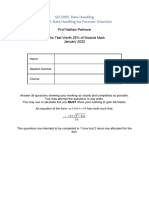 Math Test Jan 2022 Answers