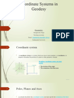 Coordinate Systems in Geodesy - Final