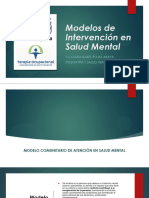 Modelos de Intervención en Salud Mental