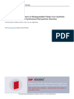 Review of The Development of Biodegradable Plastic From Synthetic Polymers and Selected Synthesized Nanoparticle Starches