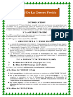 Résumé de La Guerre Froide