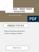 Pretest and Posttest