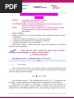 Química 2do. Curso Plan Común Tipos de Reacciones