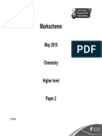 2018 May TZ2 Paper 2 HL Chemistry Markscheme