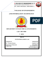 System Programming Lab Assignments by Gajendra