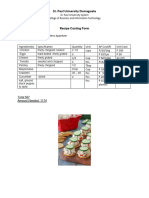 Recipe Costing Form 1 1