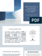 Privilegios A Favor de Inventores y Autores