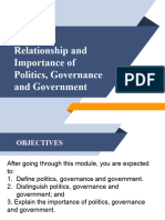 Governance and Political Ideologies