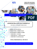 3 Diseño Curricular Administración de Empresas DUAL NAED MATRICULA 202210