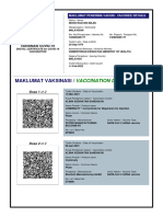 Maklumat Vaksinasi: Vaccination Details