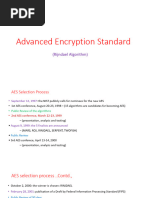 4) AES Algorithm and Block Cipher Modes of Operations