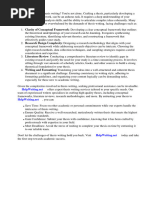 Conceptual Framework in Thesis Writing