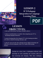 ICT-Pedagogy Integration in Language Learning Plans