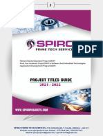 Spiro Project Titles 2021 2022