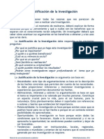 La Justificación en La Investigación