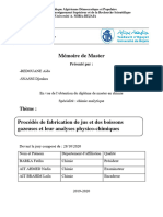 Procédés de Fabrication de Jus Et Des Boissons Gazeuses Et Leur Analyses Physico-Chimiques