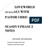 Your Loveworld Specials Season 9 Phase 2 Notes