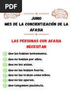 Junio Mes de La Concientización de La Afasia