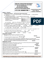 CEM MISSIRAH Evaluation Mathematiques N°2 Classe 3e A 2022 2023 1