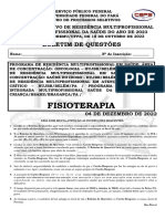 PROVA DE FISIOTERAPIA para Resid