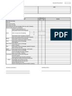 Ahu Service Checklist