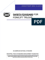 PDF Safety Standard For Vehicle Mounted Forklift Trucks Ansi Itsdf b5614 2015 - Compress