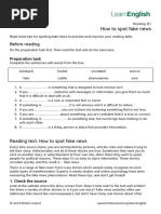 LearnEnglish Reading B1 How To Spot Fake News