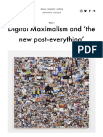 Nobuto - 2019 - Digital Maximalism and The New Post-Everything '