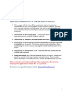 Application Guidelines For Small Grant Proposals 2011