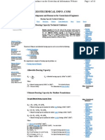 Bearing Capacity Technical Guidance