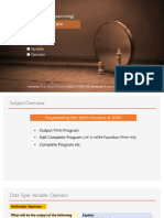 Lecture - 1 (Intro +data Type + Operator) 2nd