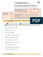 Evaluación 3° Núcelo Del Sujeto y Predicado y Critica