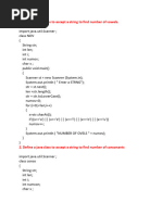 String Programme