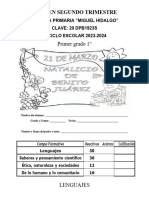 Examen Segundo Trimestre 1°