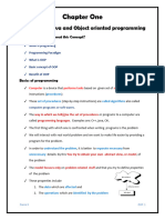 Chapter 1 Introduction To OOP