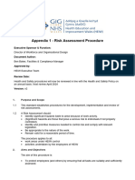 Appendix 1 - Risk Assessment Procedure