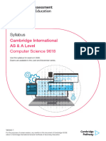 Computer Science A Level Syllabus