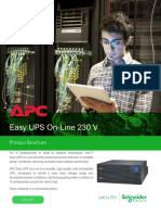 APC Easy UPS On-Line SRV 1-20kVA 230V India Brochure