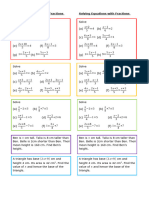 Solving Equations With Fractions Practice Strips